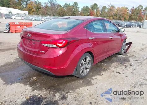 2014 Hyundai Elantra Limited из США, поврежденный, VIN 5NPDH4AE0EH493393